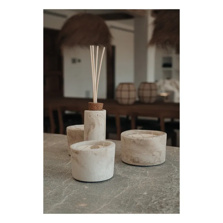 Mon Dada Bougie d'intérieur parfumée Down to earth M | Blanc/Écru