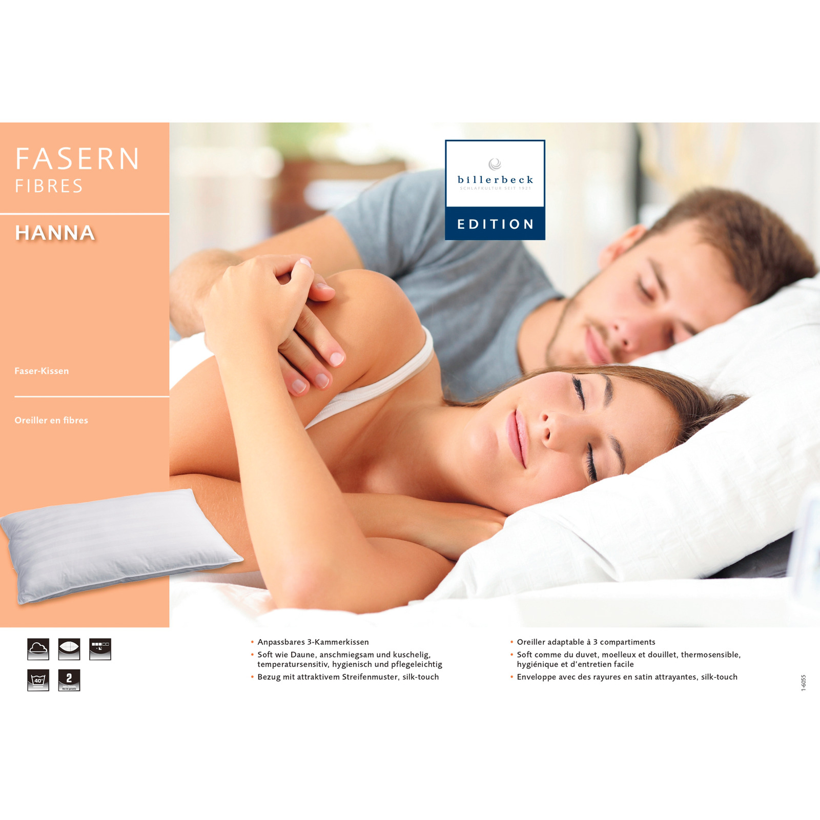 Billerbeck Faserkissen Hann, 65 x 100 cm