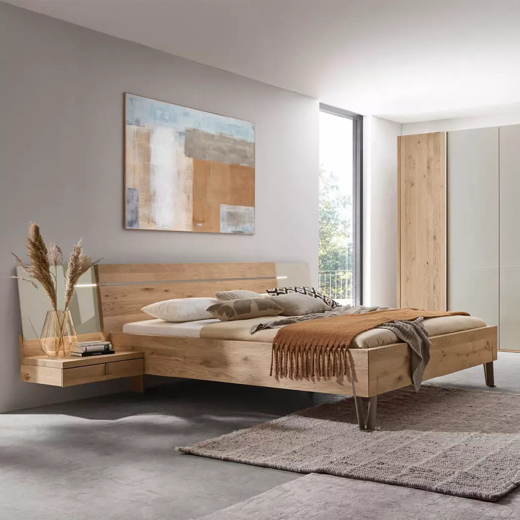 Bett mit Nachttischen Cubo 180 x 200 cm