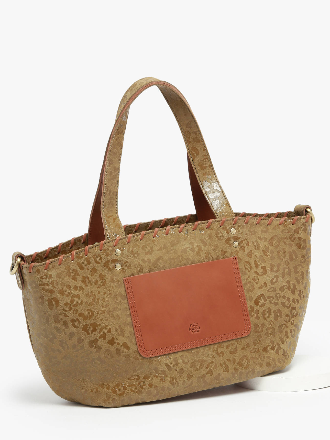 Sac port paule Vintage cuir MILA LOUISE