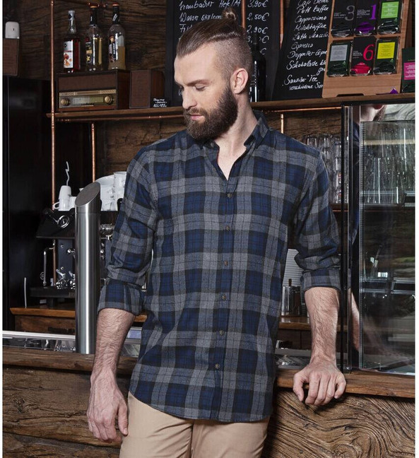 Karlowsky KYBM8 - Chemise À Carreaux Homme Urban-Style