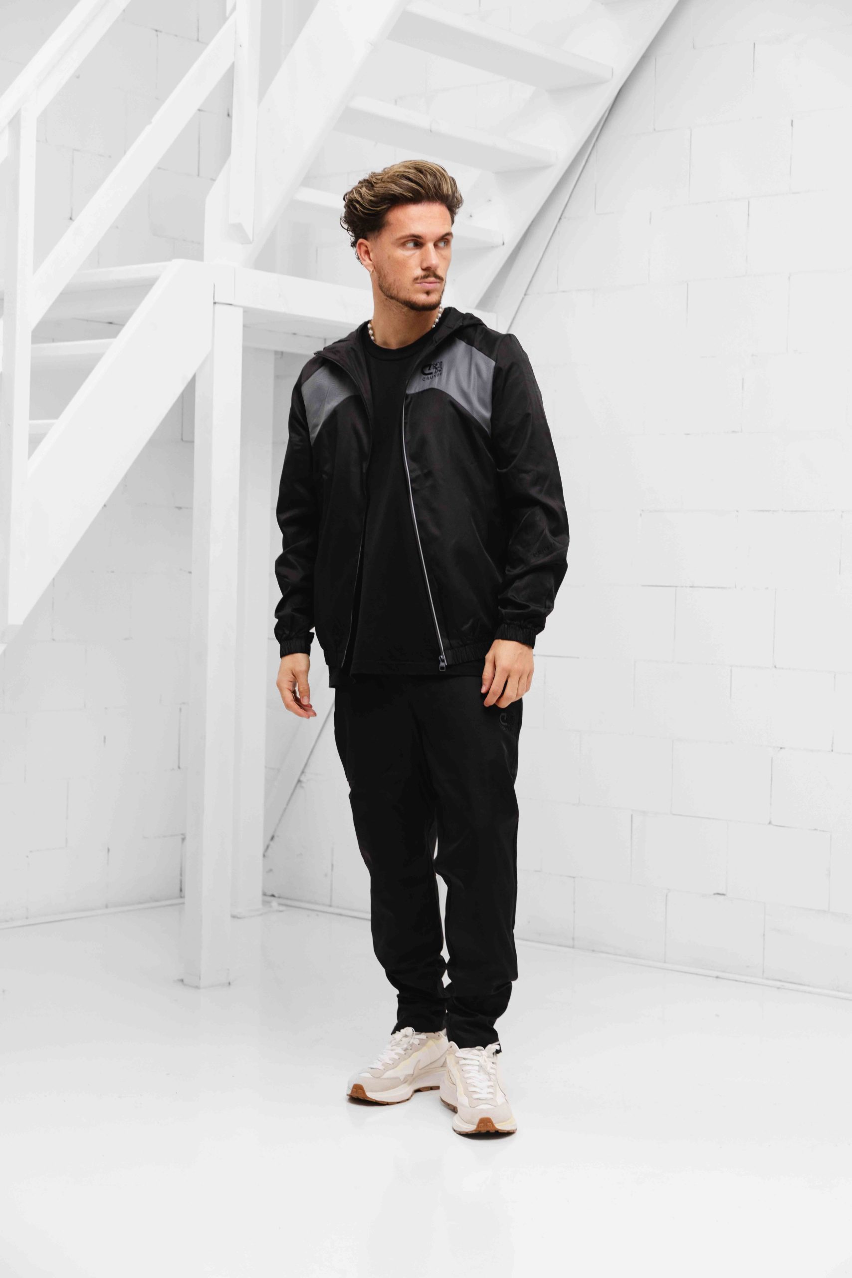 Cruyff Cambio Woven Trainingspak Heren Zwart