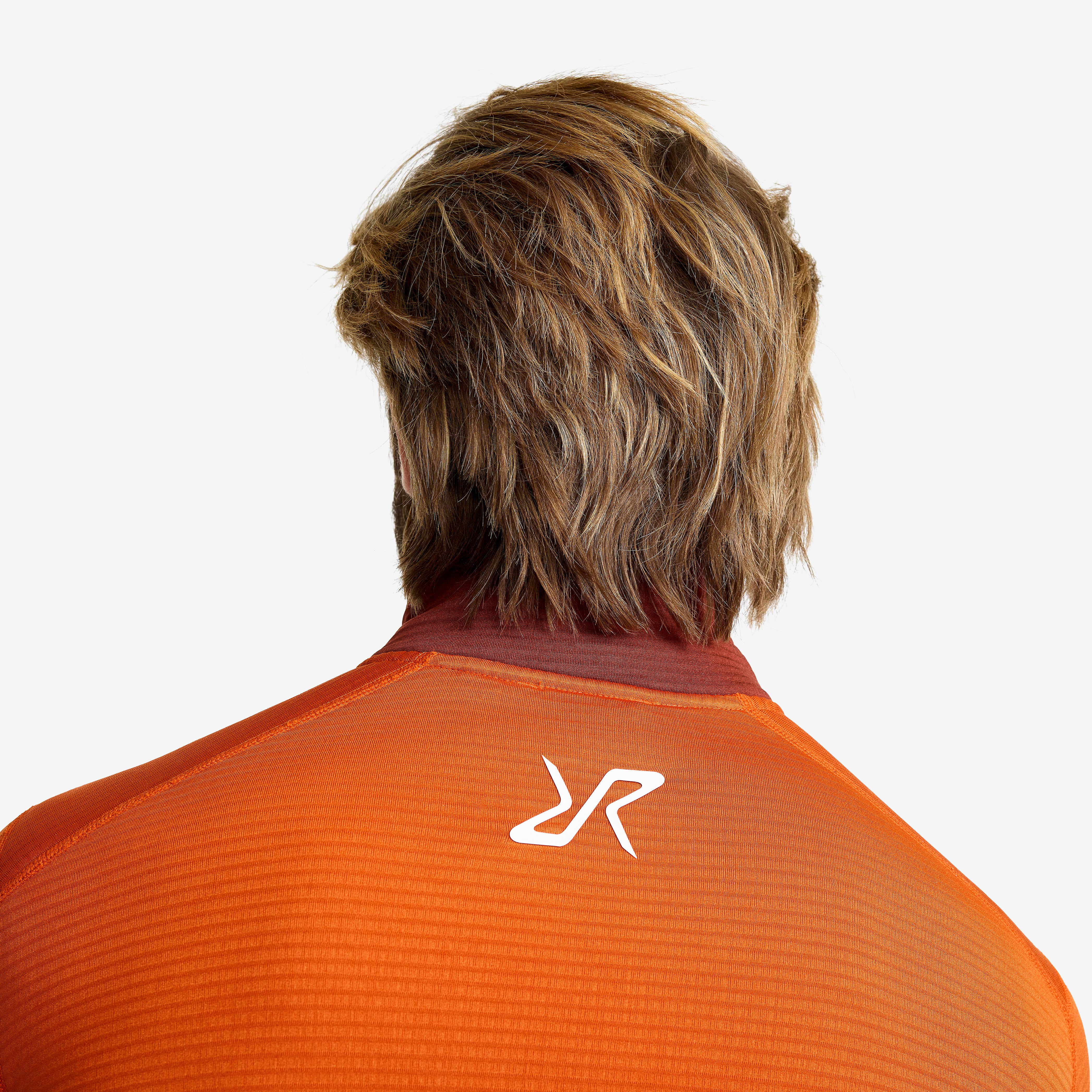 Waffle Half-zip Fleece Herre Hawaiian Sunset