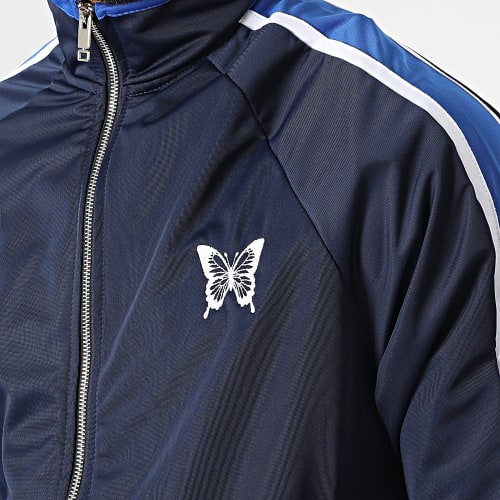 Ensemble De Survetement A Bandes LL722 Bleu Marine