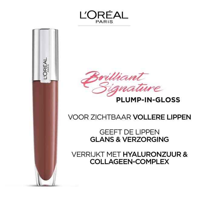 L'Oréal Paris Brilliant Signature Gloss 414 I Escalate Lipgloss 7 ML