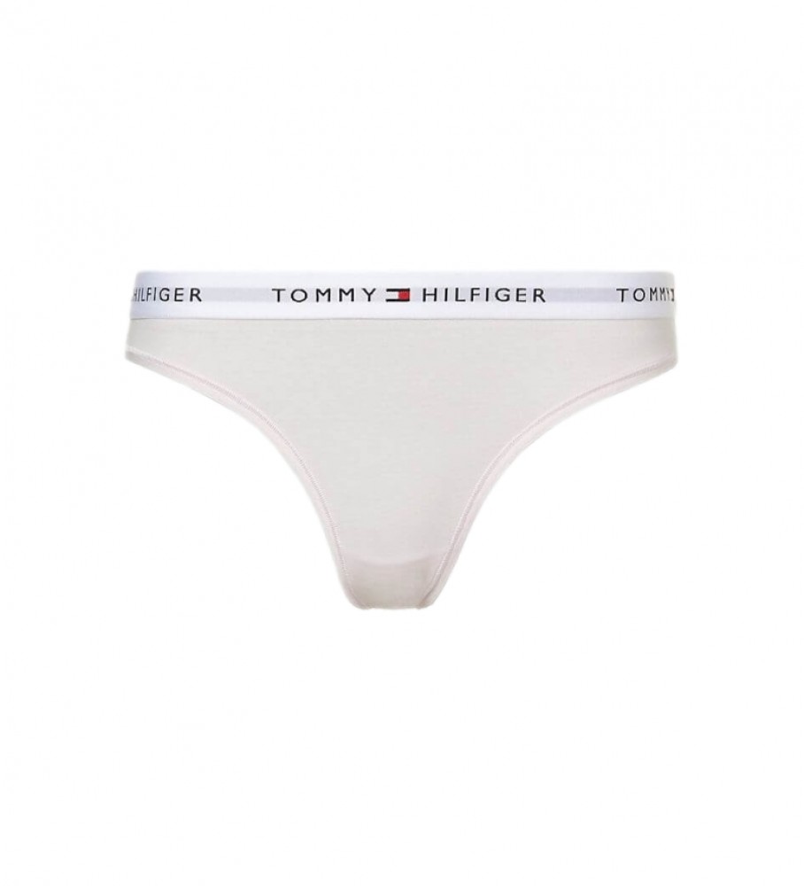 Calcinha Tommy Hilfiger Icons com inscrição rosa