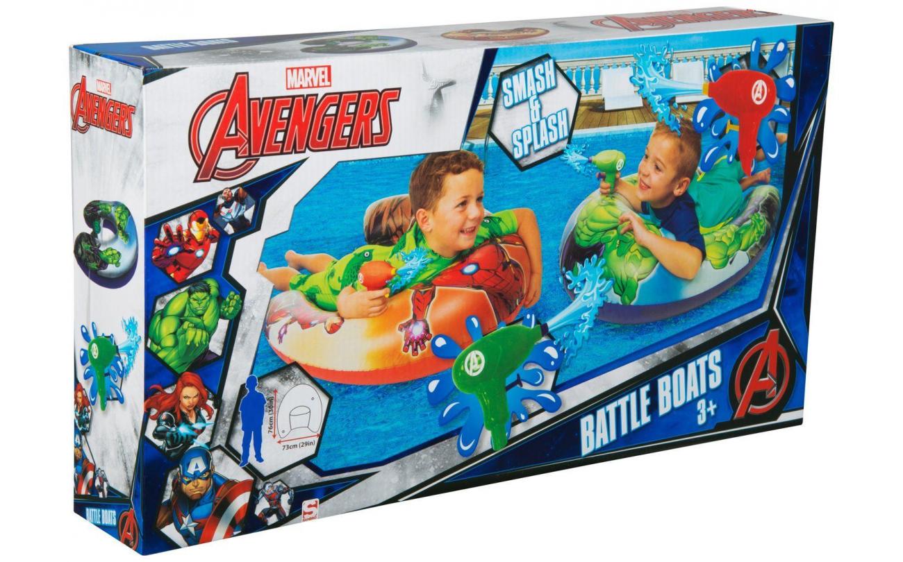Avengers Battle Boats opblaasbare bootjes met waterpistool