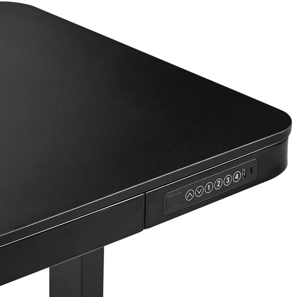 KENLY - Verstelbaar bureau - Zwart - 120 cm - Vezelplaat