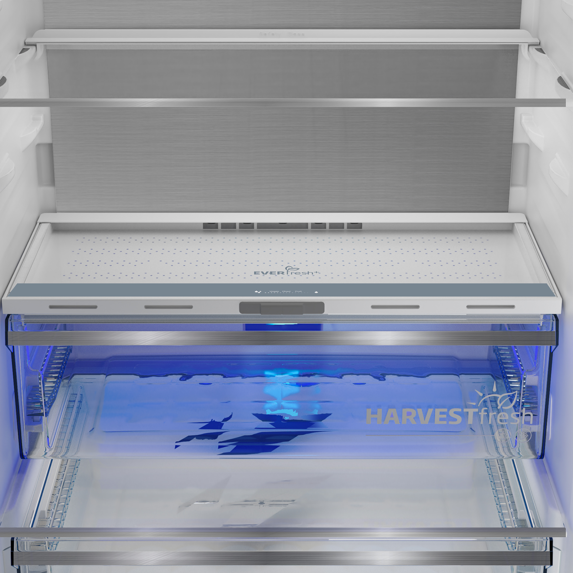 BEKO Einbau-Kühl/Gefrierkombination BCNE400E50SHN1 - weiß - D