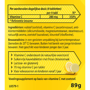 Roter Vitamine C 70mg Suikervrij Tabletten 300TB