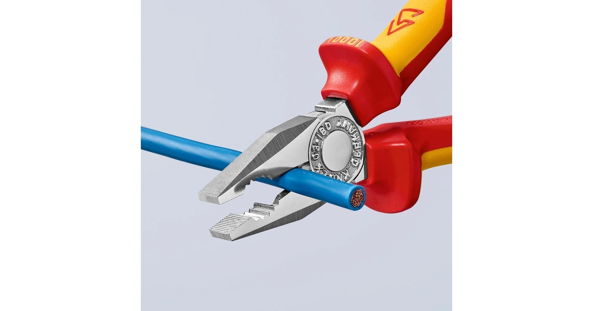 KNIPEXCombitang 03 06 180 combinatietang  (Rood/geel, VDE-getest)