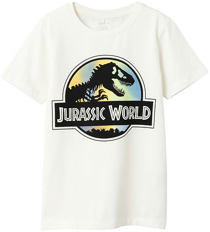 Name It T-Shirt - NkmPjens Jurassic - White Steinkraut