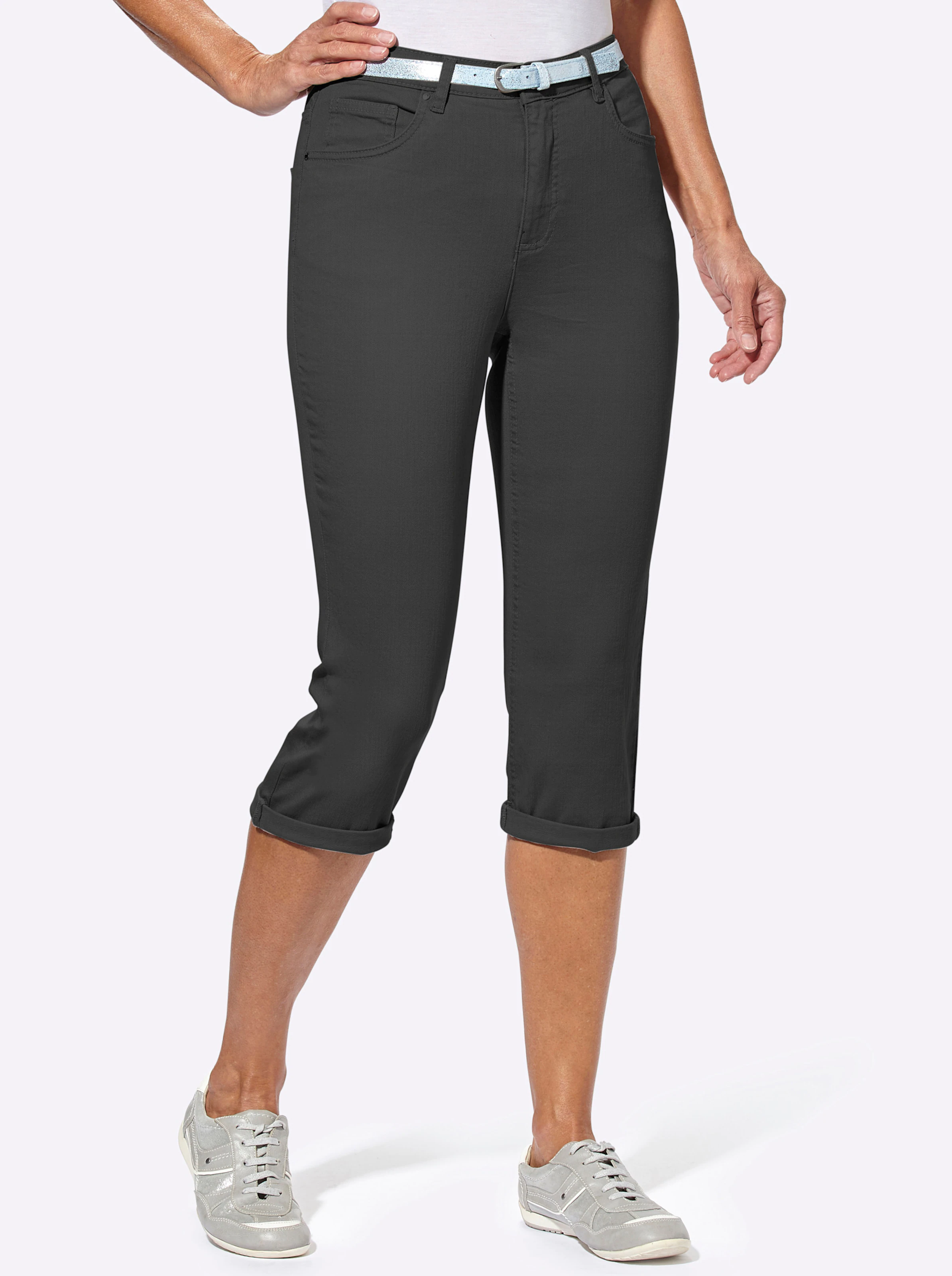 Caprihose in schwarz