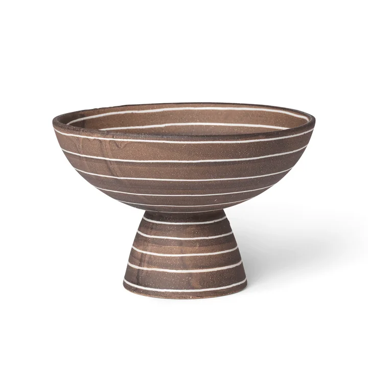 Ferm Living - Brura Schale, coffee / white