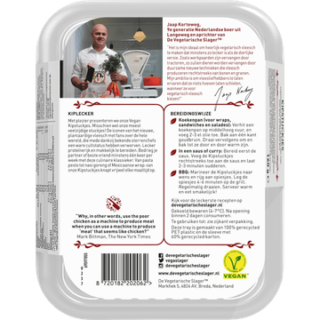 De Vegetarische Slager Kipstuckjes Vegan 160 g