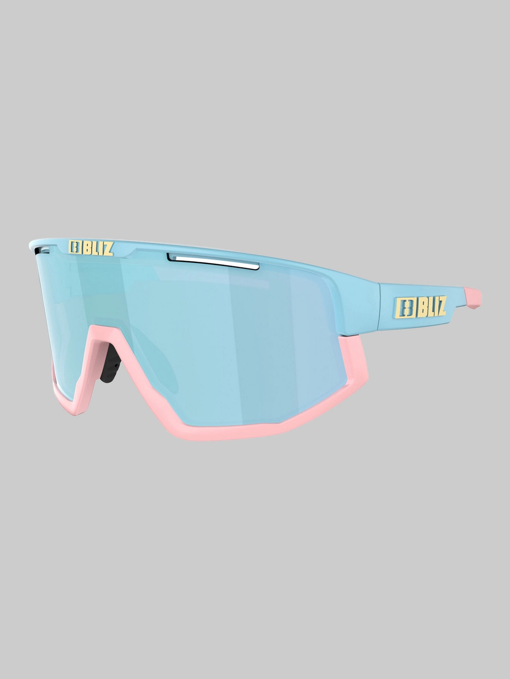 BLIZ Active Eyewear Fusion Pastel Blue Sunglasses smoke w ice blue multi