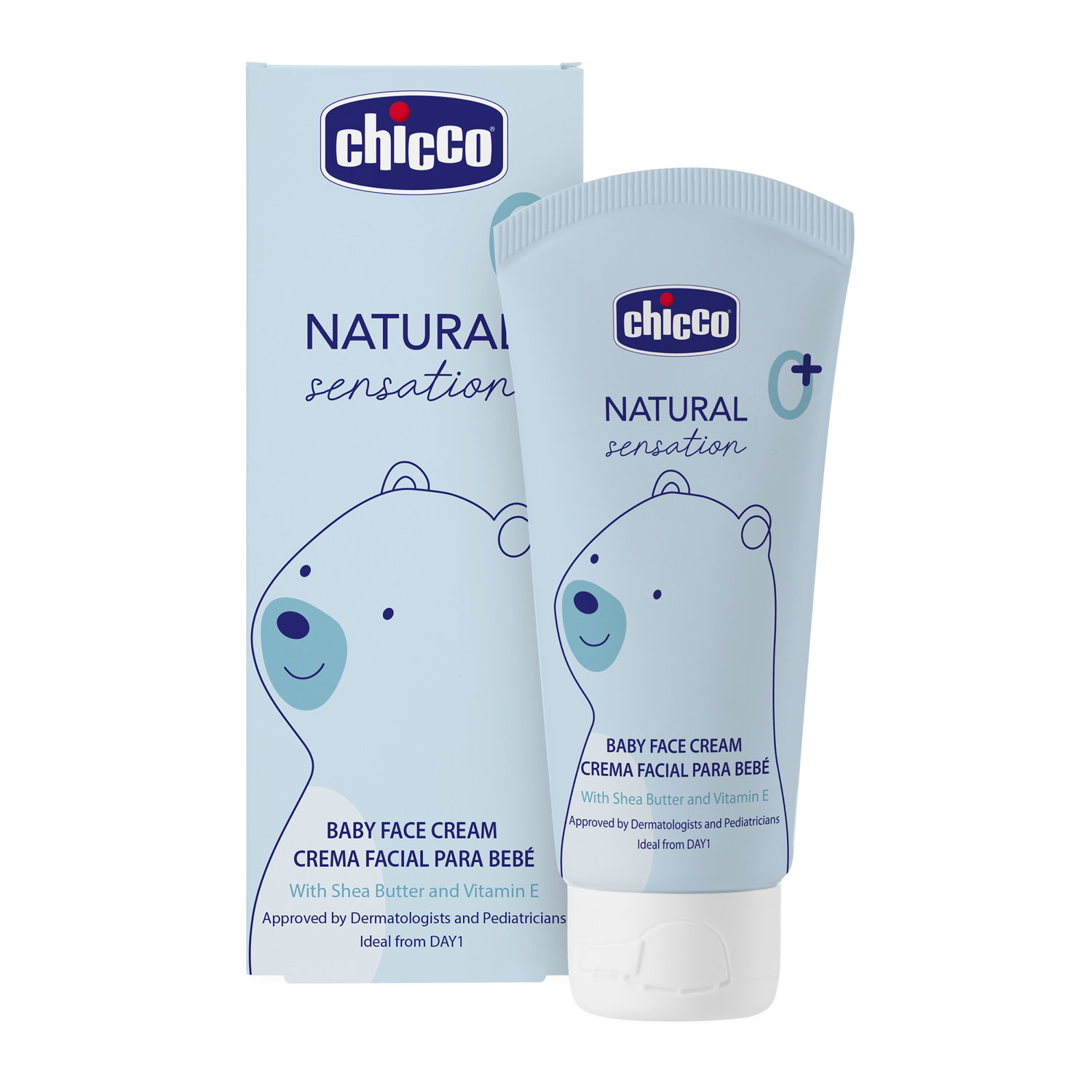 CHICCO Natural Sensation Baby Gesichtscreme<br>50 ml, Tube, Creme, 0m+
