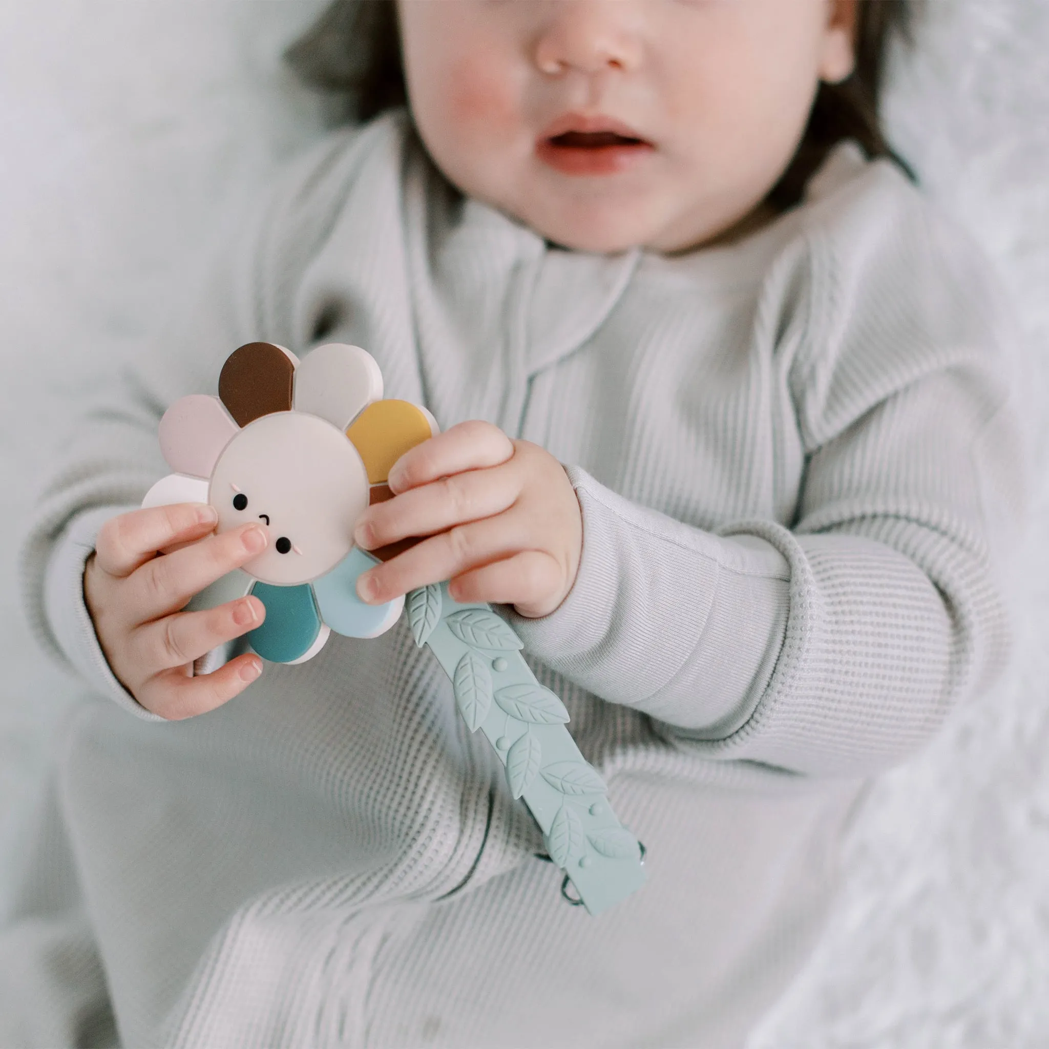 Loulou Lollipop Jouet de Dentition en Silicone - Marguerite