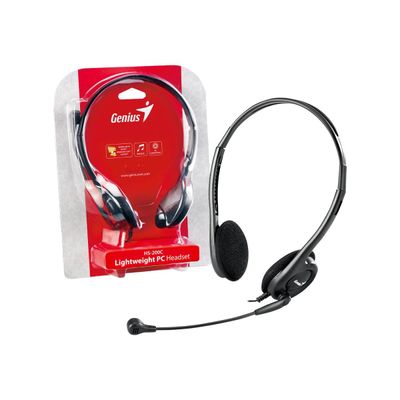 Genius HS-200C - Casque filaire avec micro - gris