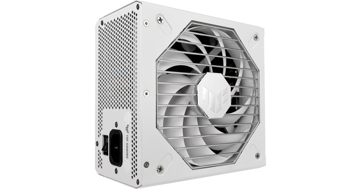 ASUSTUF Gaming Gold White Edition modulaire 1000 watt voeding   (Wit, 1x 12V-2x6, 4x PCIe)