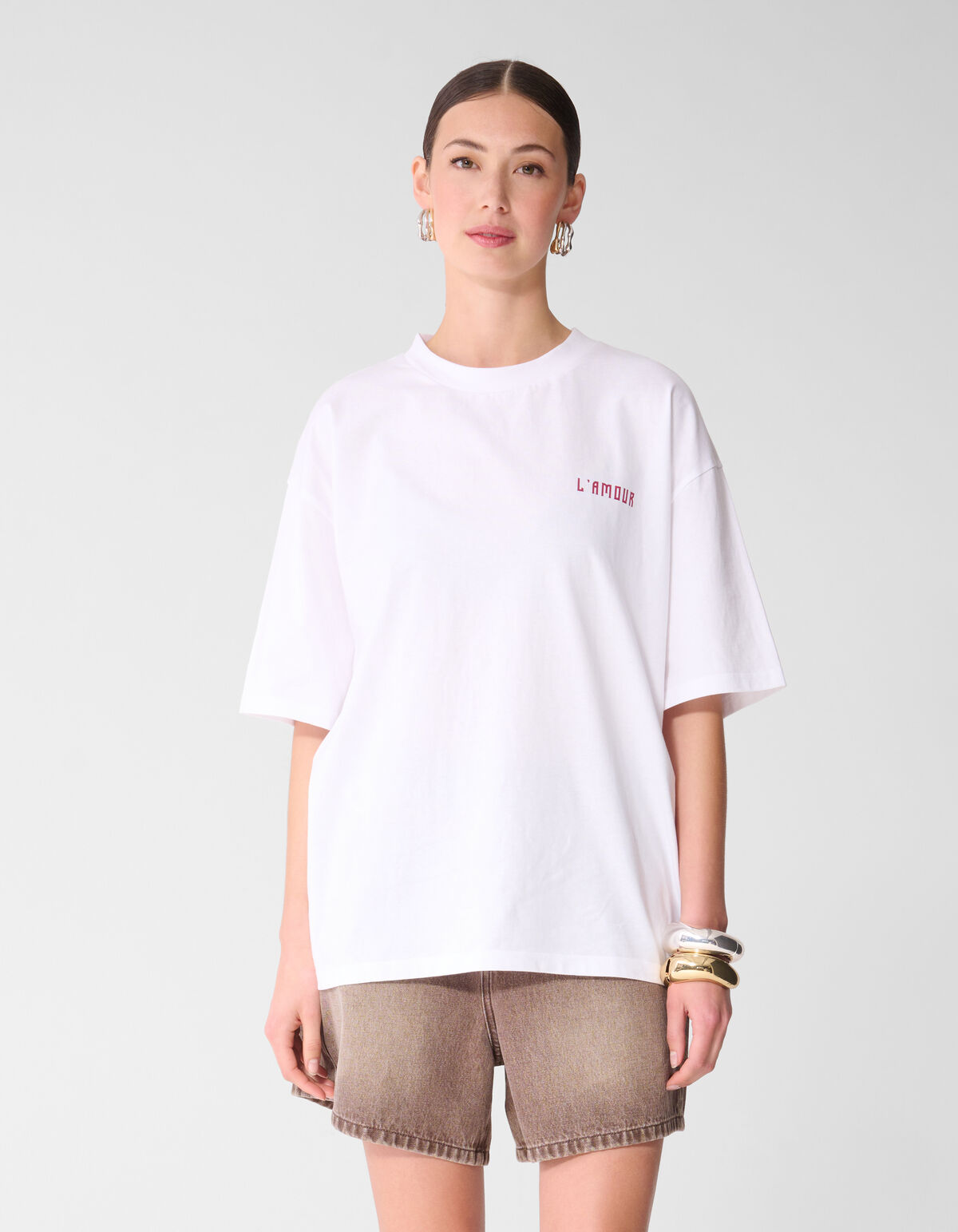 L'amour Artwork T-shirt Wit