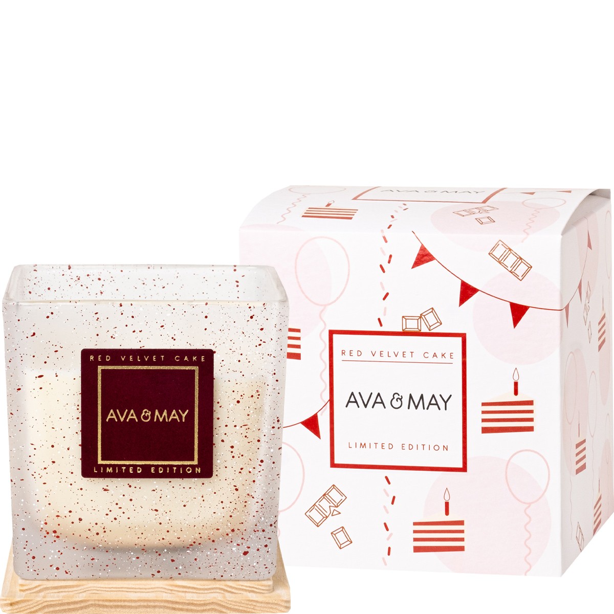 Bougie parfumée - Red Velvet - Chocolat & caramel - 550 g