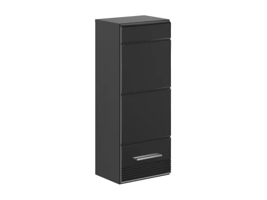 Demi colonne de salle de bain – Noir laqué – KLEANKIN