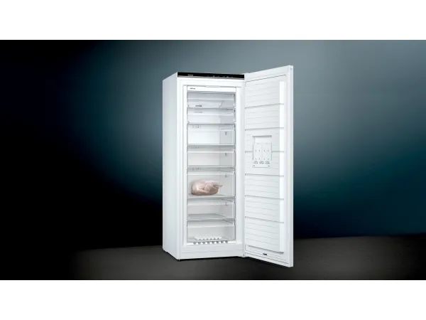 Siemens iQ500 GS54NUWDV - Fryser - stående - bredde: 70 cm - dybde: 78 cm - højde: 176 cm - 328 liter - Klasse D - hvid