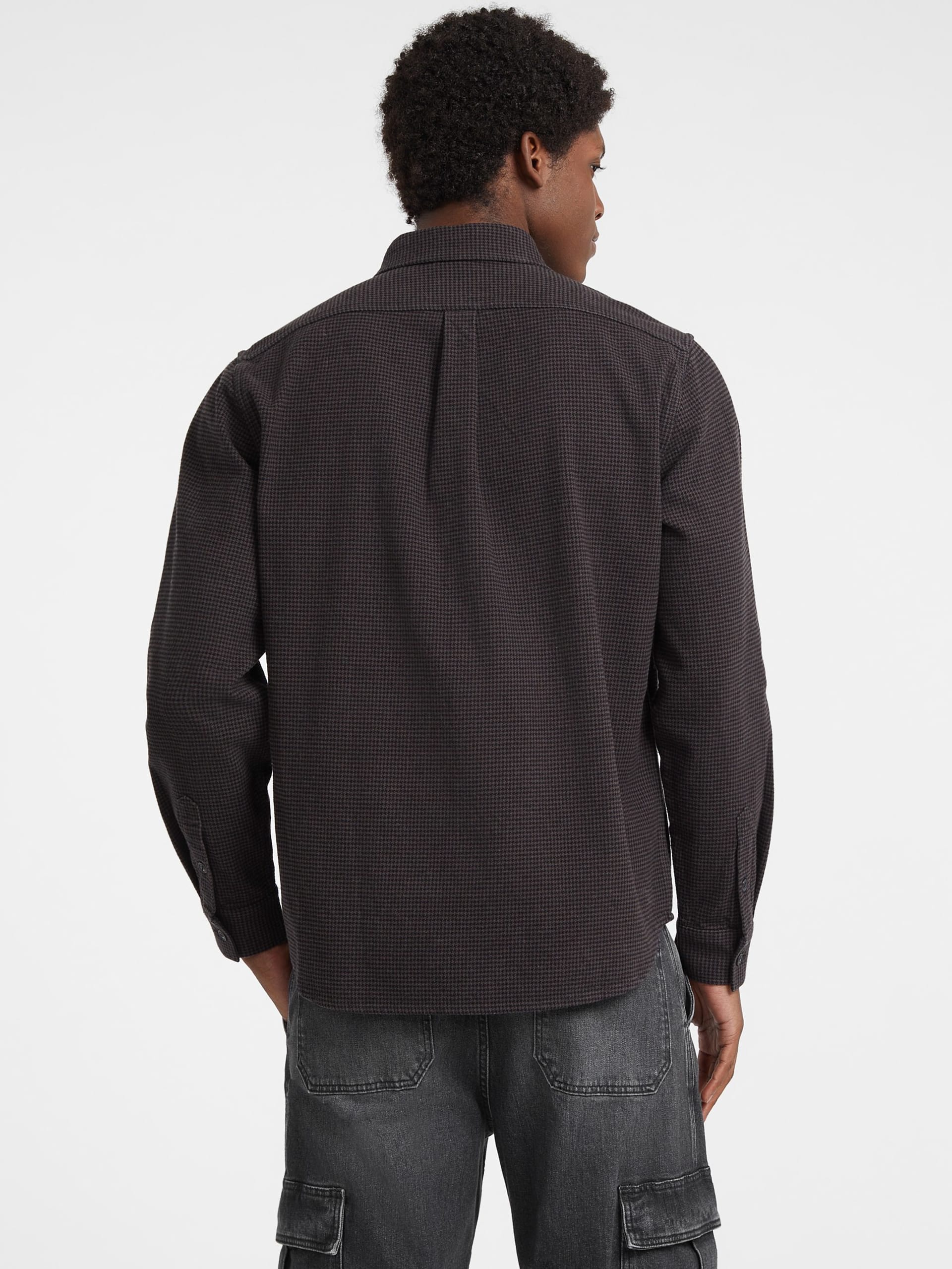 Camisa de flanela com bolso