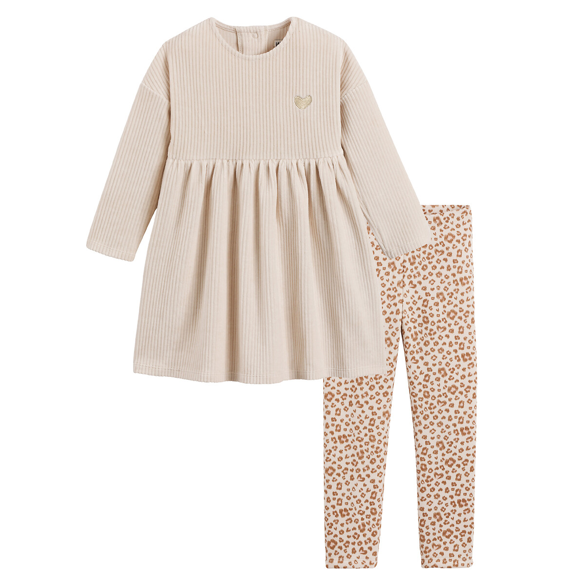 COLEÇÃO LA REDOUTE<br>Conjunto de 2 peças, blusa e leggings