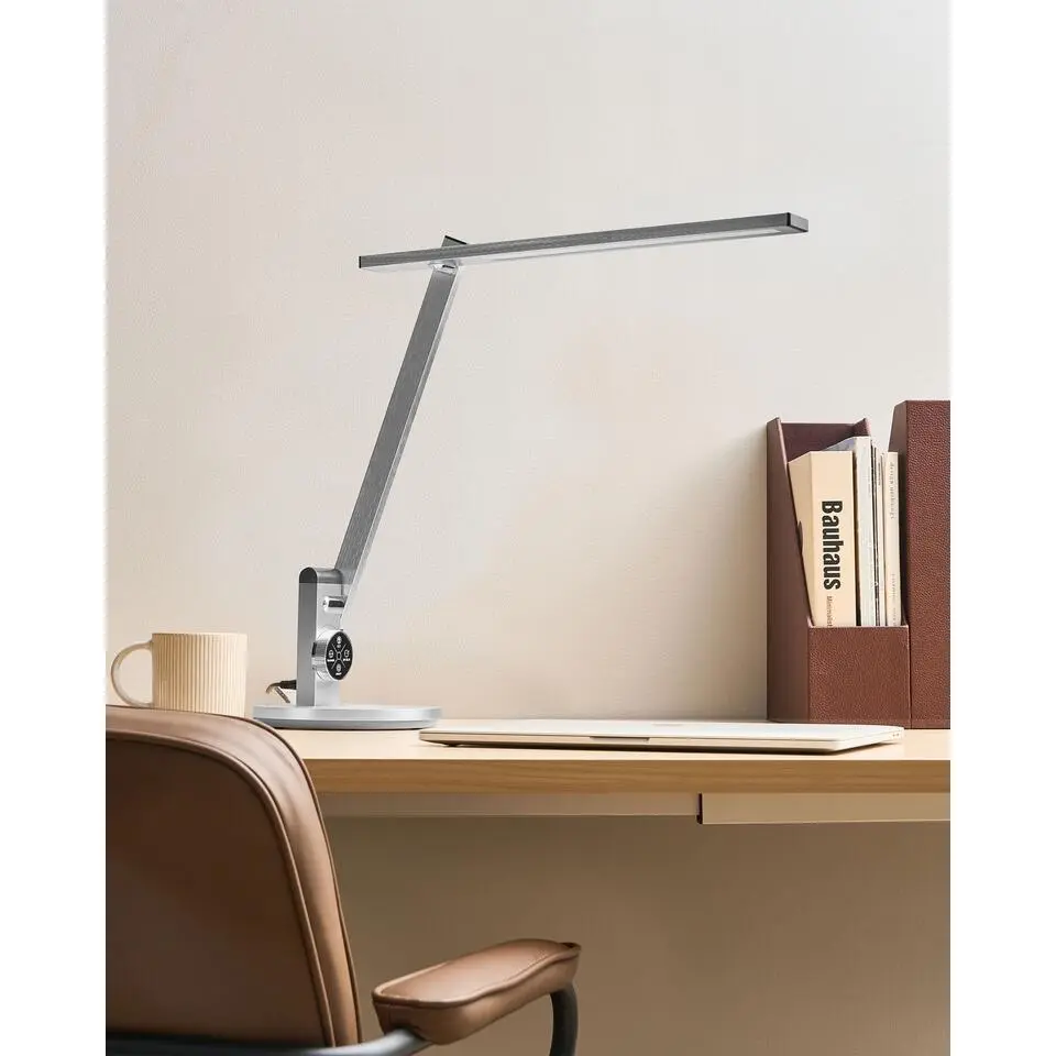 CETUS - Bureaulamp LED - Zilver - Synthetisch materiaal