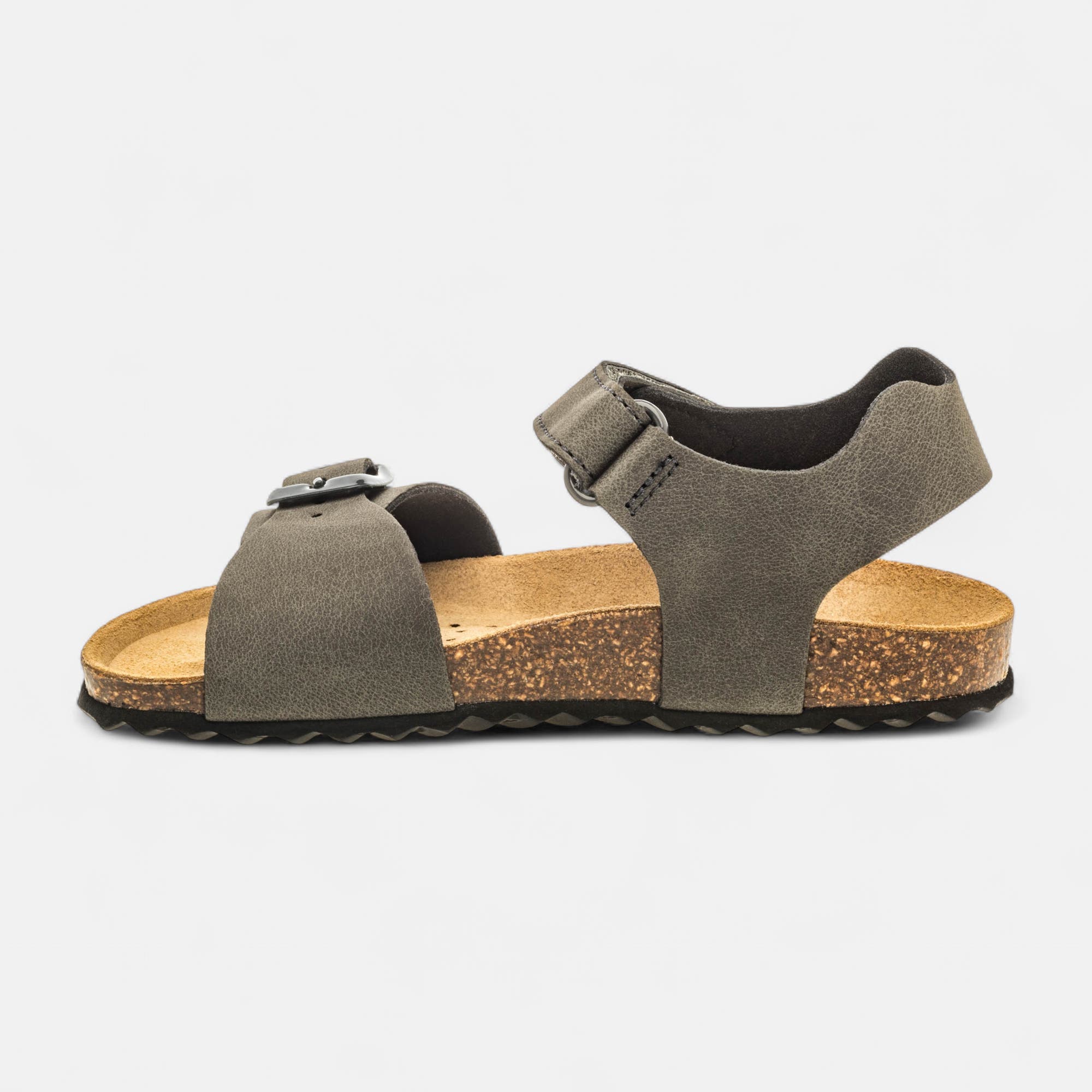 Mules semelle liège Garçon gris