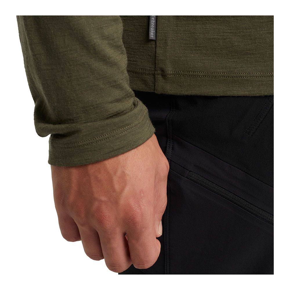 Icebreaker TECH LITE II MERINO - Tee-shirt Homme loden