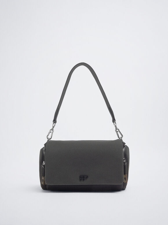 Bolsa Bandolera De Nylon - Preto