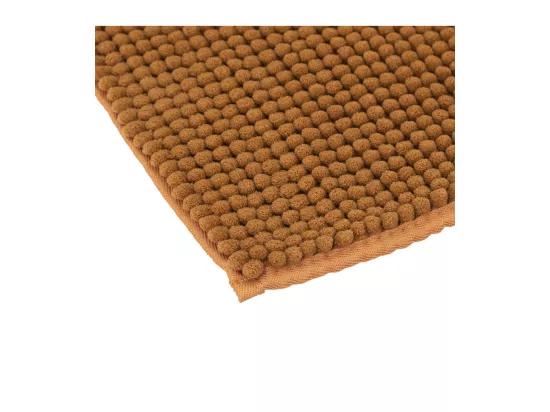 Tapis de Salle de bain Marron malt chenille 50 x 80 cm