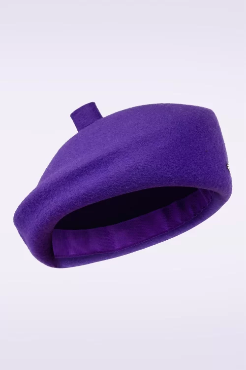 Bronté Mare baret in paars