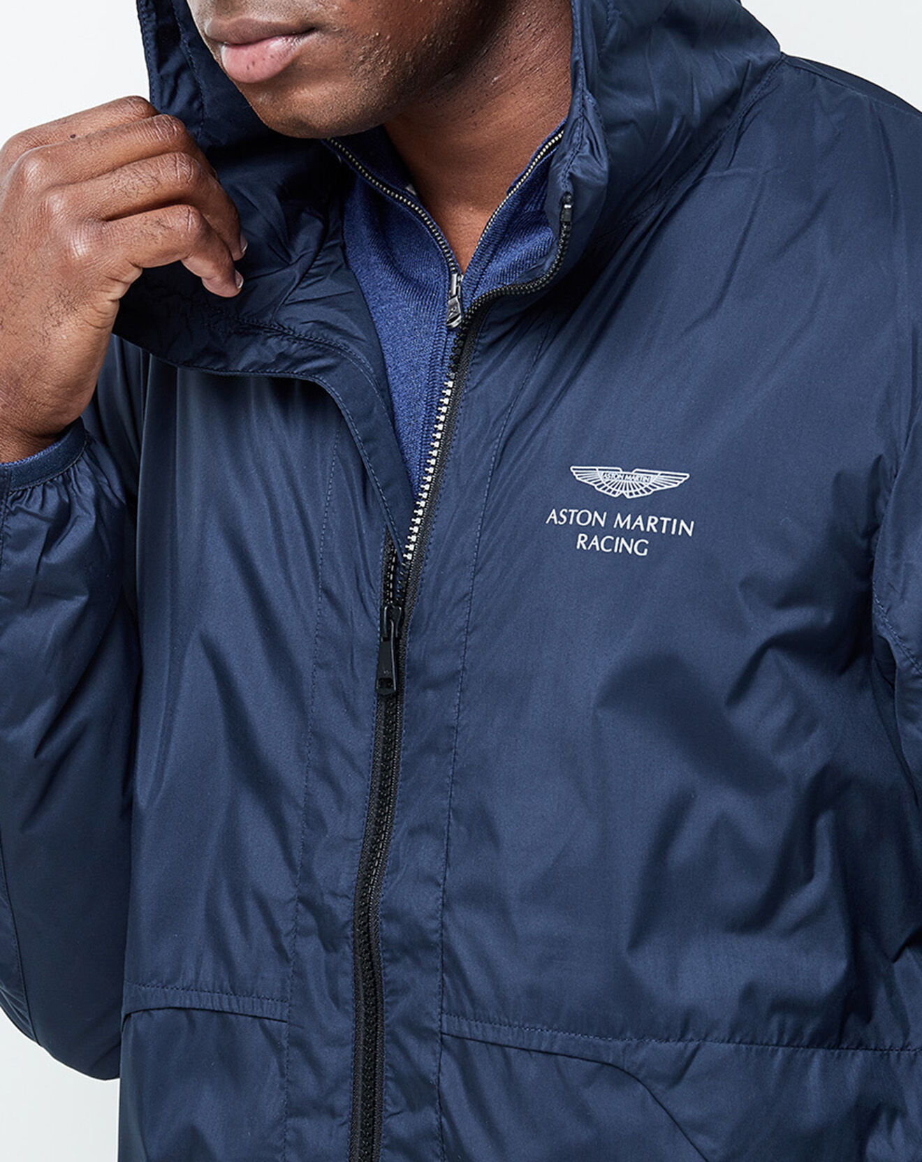 Hackett London Blouson Aston Martin Racing bleu marine