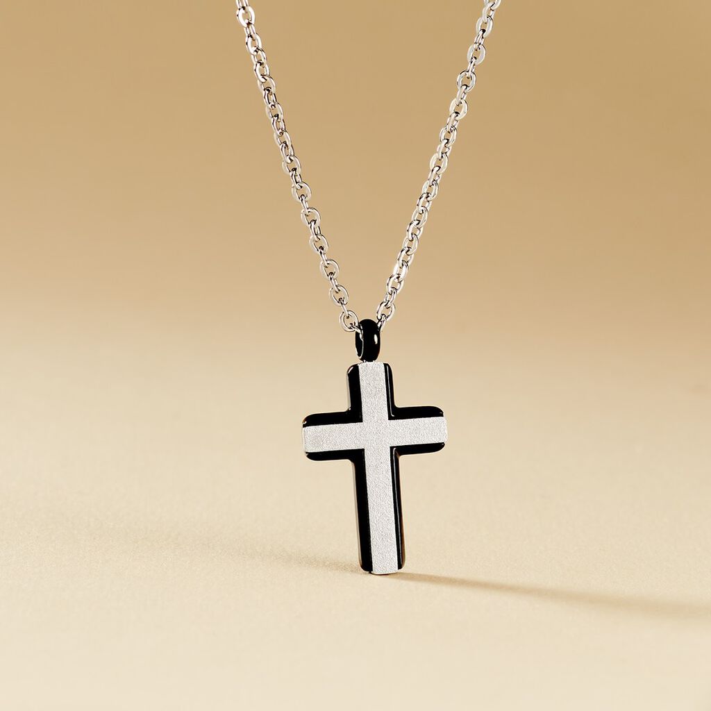 Collier Moletee Acier Blanc