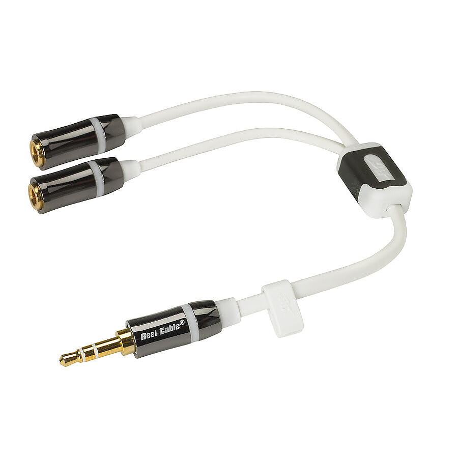 Real Cable Dédoubleur audio iPlug J35M2F - 0,20 m