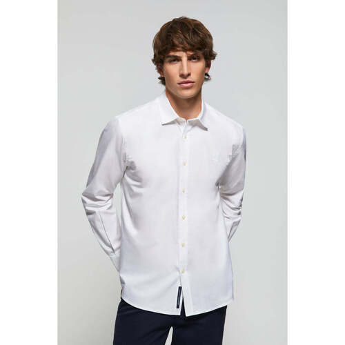 Polo Club - BLOCK FRAME OXFORD SHIRT Blanco
