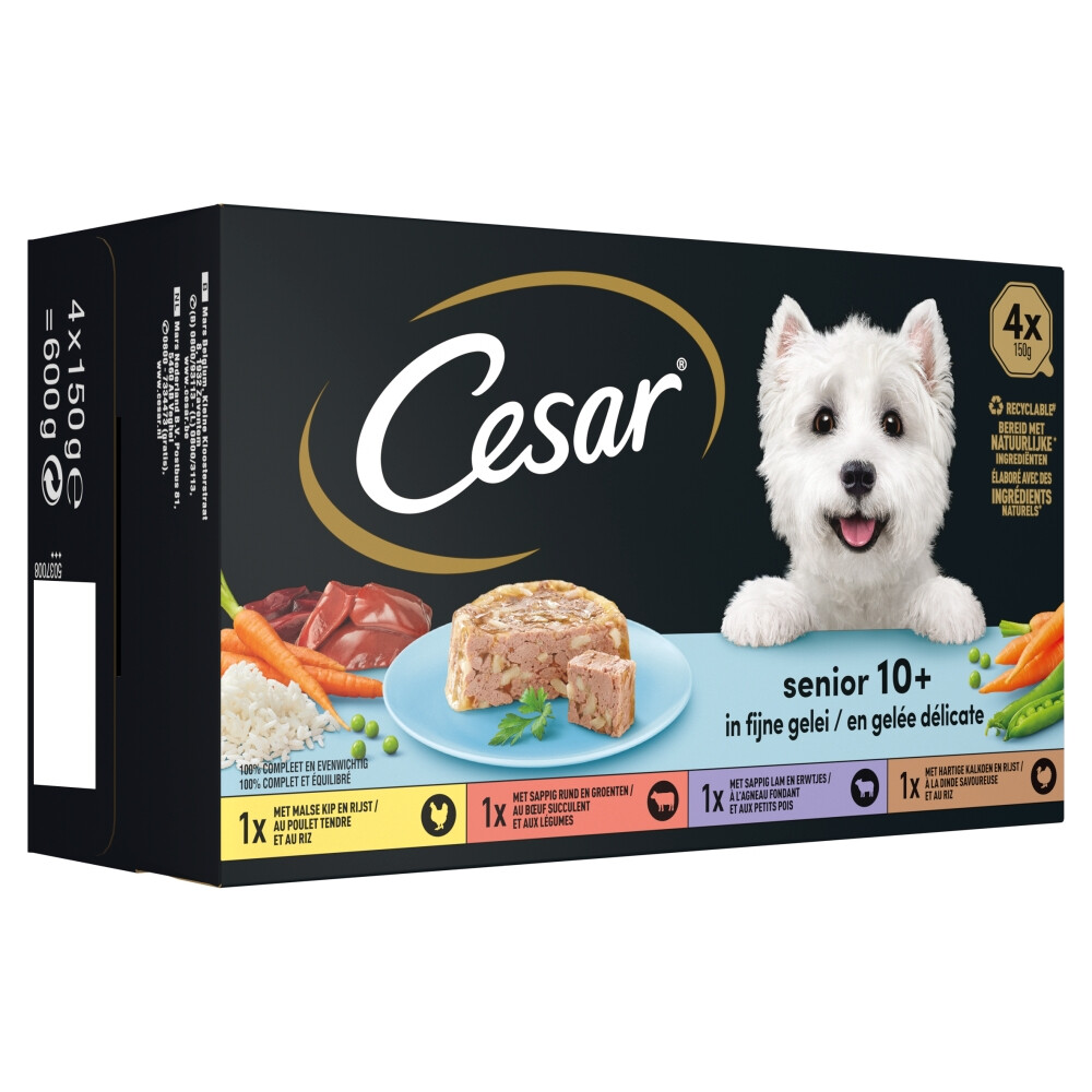 Cesar Senior 10+ in Gelei 600 gr