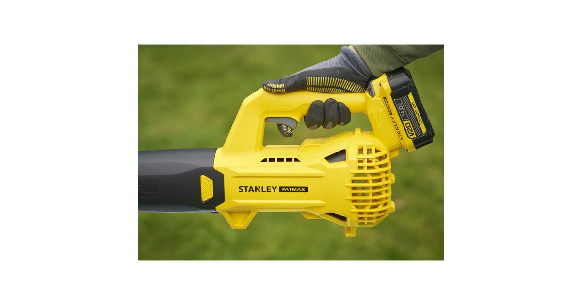 Stanley18V STANLEY FATMAX V20 accu bladblazer - 4.0Ah accu  (Geel/zwart, Accu en lader inbegrepen)