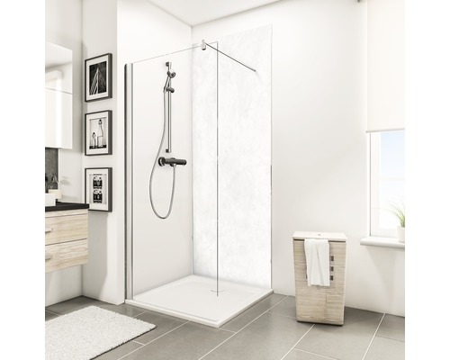 Doucheachterwand SCHULTE DecoDesign ExpressPlus marmerlook licht 255 x 100 cm EP1901025 603