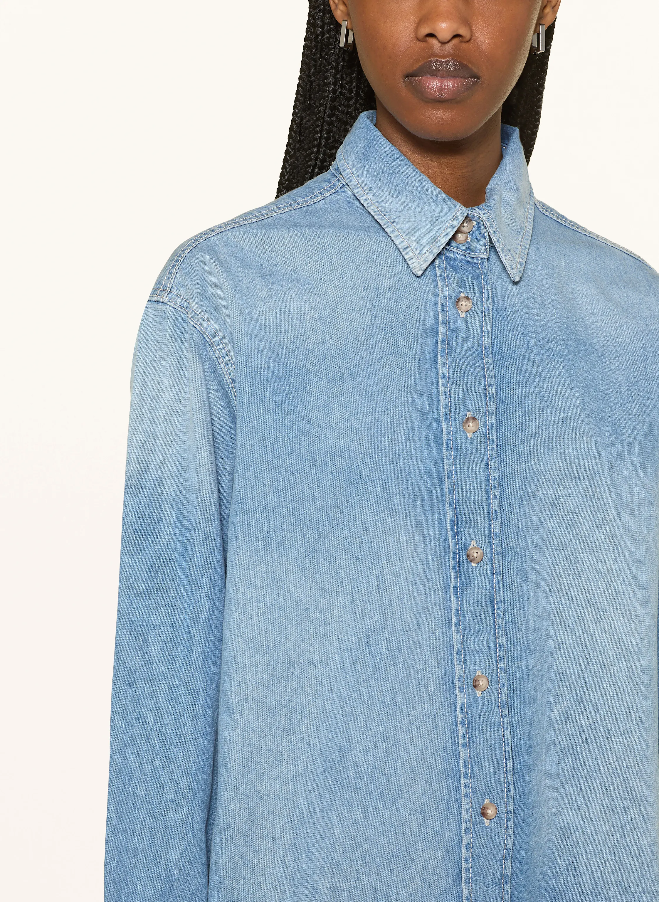 HEYANNO Jeansbluse MMHEVERLASTING