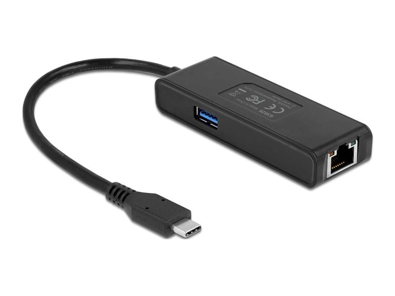 Delock Netzwerk-Adapter 2.5 Gbps USB Typ-C Delock USB Type-C Adapter zu 2.5 Gigabit LAN mit USB Typ-A Buchse