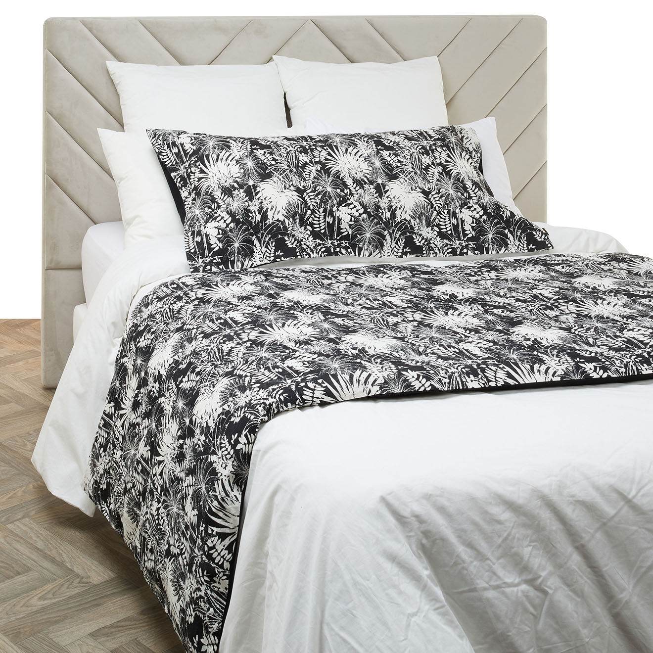 Haomy Housse de coussin en Lin & Coton Ahe blanche - 55x110 cm