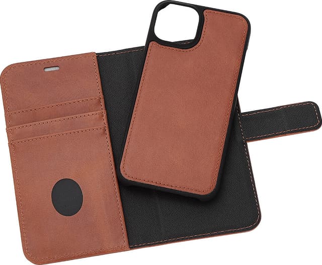 Radicover 2-i-1 wallet case til iPhone 14 (brun)