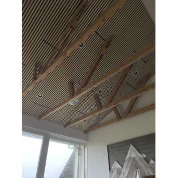 Lattenwand 260x52,6 cm essen, dikte 22 mm
