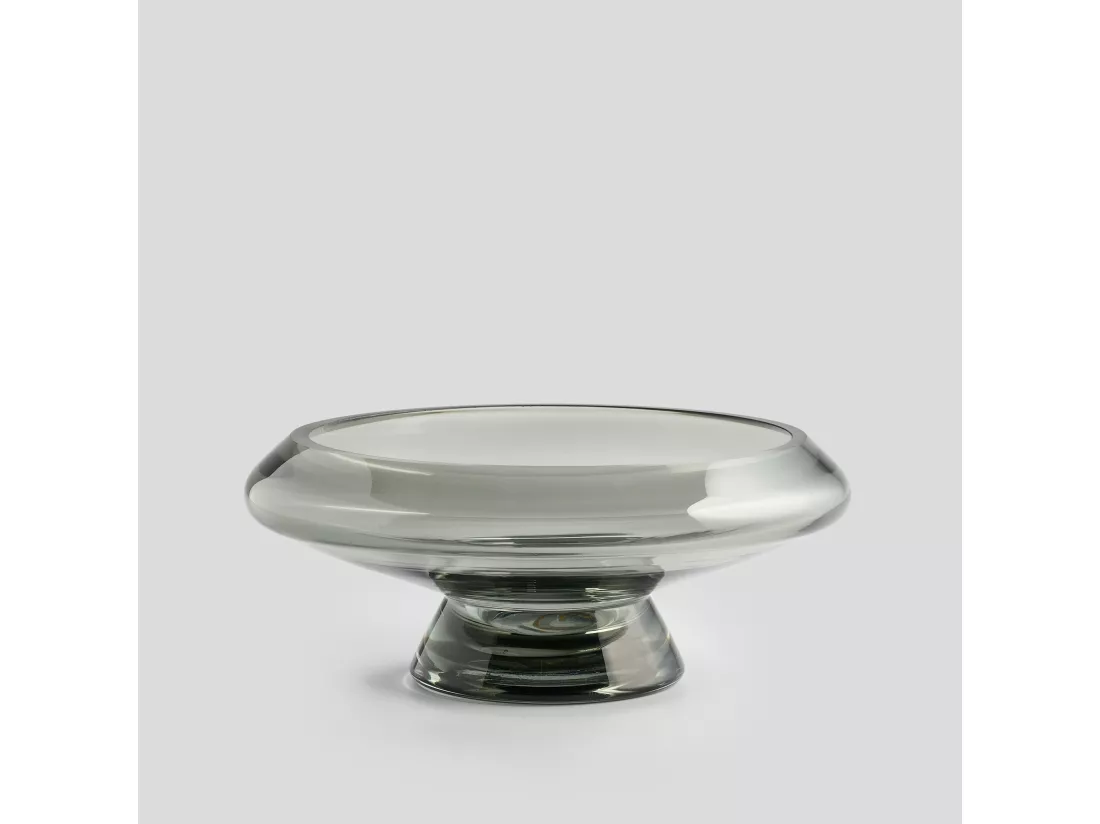 Plateau Décoratif Poli Gris Moyen 10.5 x 26