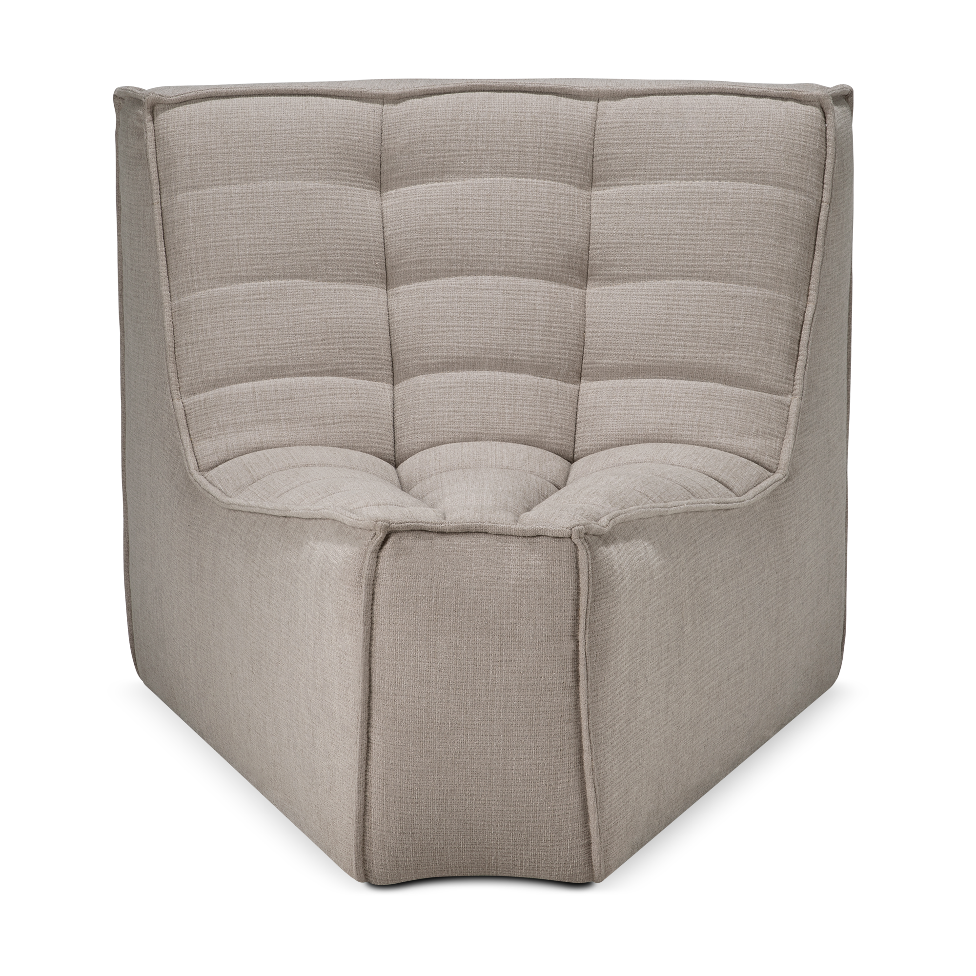 Sofa N701 45° rond hoekelement - eco stof ecru